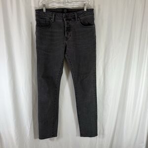 NEUW Iggy Skinny Jeans Men's 32x34 Grey Denim Button Fly Mid Rise Cotton